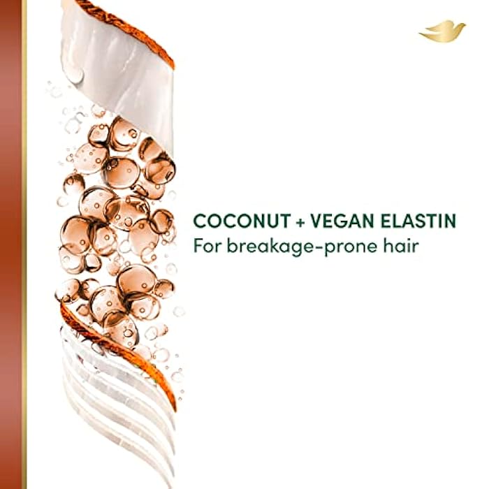 Dove RE+AL Bio-Mimetic Care Conditioner For Breakage-Prone Hair Resist Silicone-Free Conditioner With Coconut + Vegan Elastin 10oz - Image 3