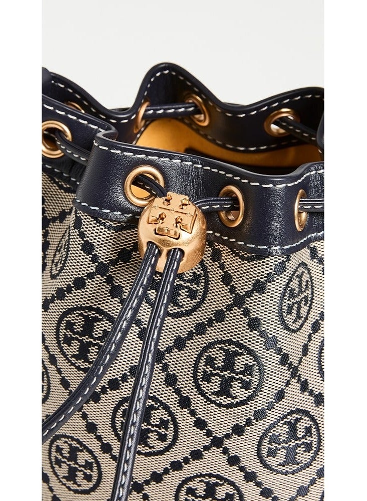 Tory Burch Mini T Monogram Jacquard Bucket Bag - Image 4