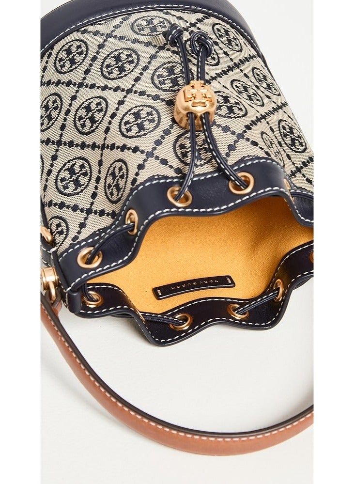 Tory Burch Mini T Monogram Jacquard Bucket Bag - Image 5