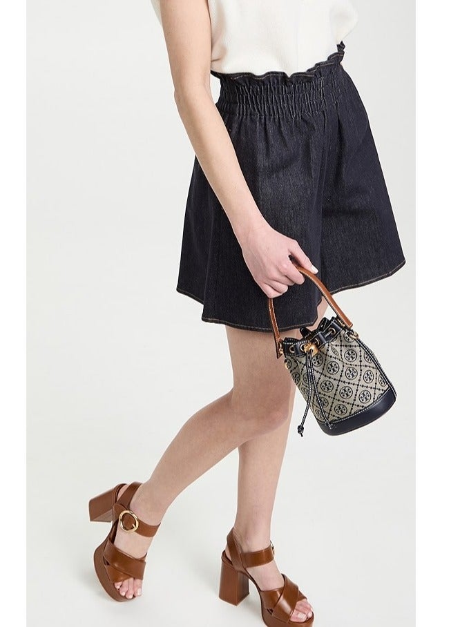 Tory Burch Mini T Monogram Jacquard Bucket Bag - Image 2