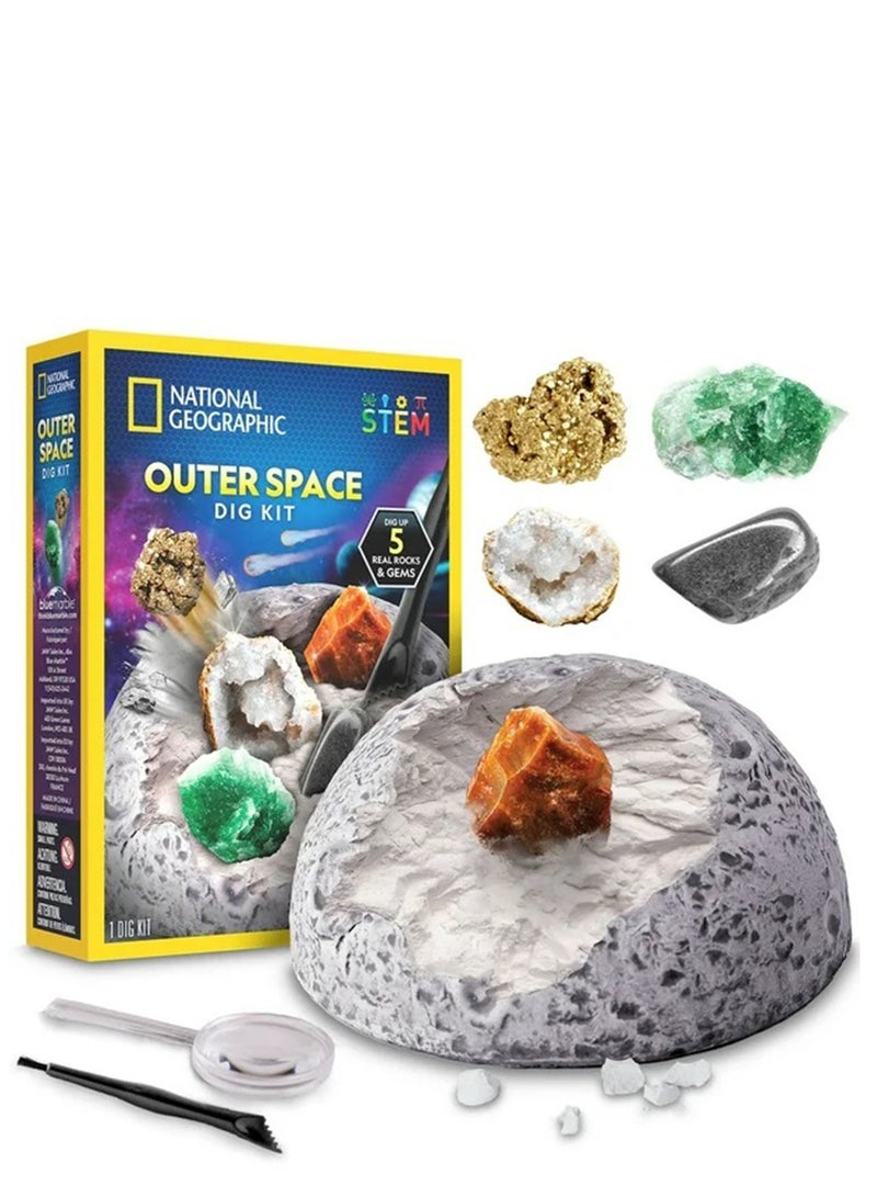 NATIONAL GEOGRAPHIC طقم حفر الفضاء الخارجي من الرخام الأزرق! - Image 4