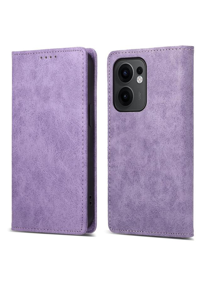 S-TOP Case For OPPO Reno13 F 4G / 5G Business Solid Color Magnetic RFID Leather Phone Case - Image 1