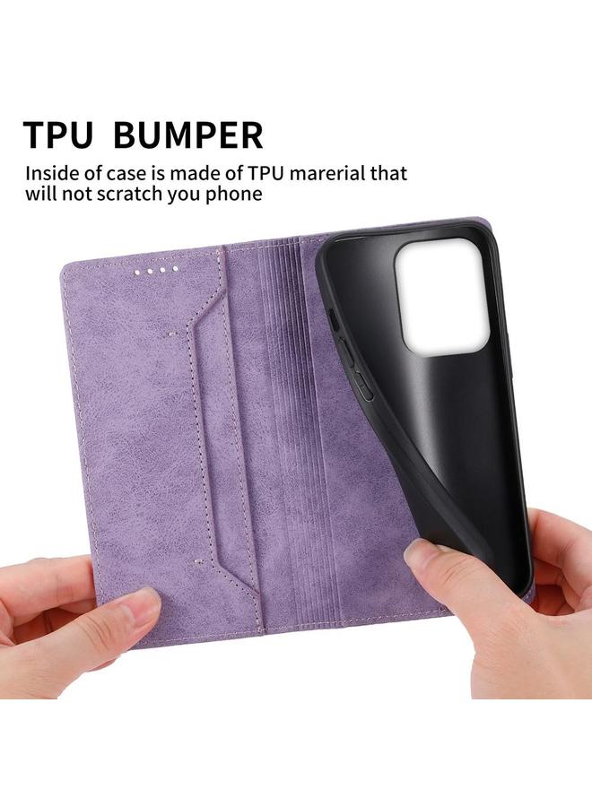 S-TOP Case For OPPO Reno13 F 4G / 5G Business Solid Color Magnetic RFID Leather Phone Case - Image 5