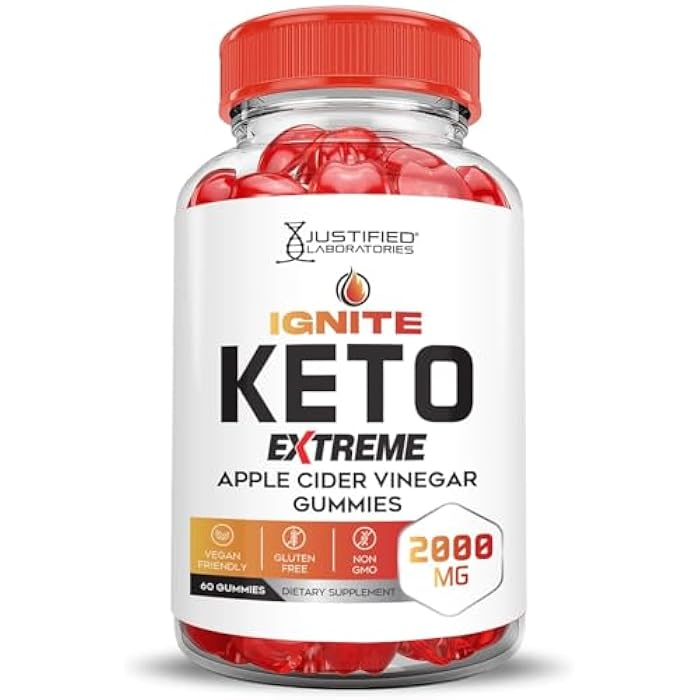 Justified Laboratories (2 Pack Ignite Keto ACV Gummies Extreme 2000MG Advanced Ignite Keto Gummies Apple Cider Vinegar Formulated with Pomegranate Beet Juice Powder B12 Vegan Non GMO 120 Gummys - Image 4