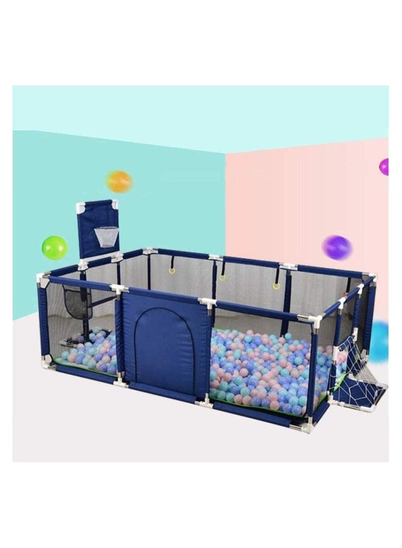 DubaiGallery Rectangular playground with fence and door for children, portable and safe and protects children from falling