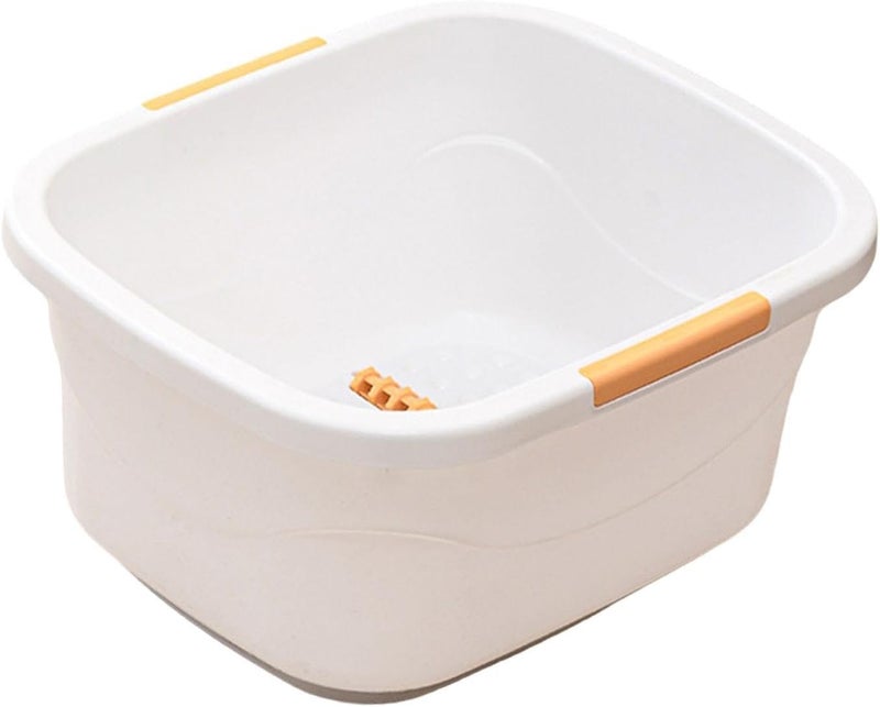 predolo Foot Bath Basin,Foot Bucket,Multifunctional,Foot Bathtub,Pedicure Bowl for Soaking Foot Soak Tub for Foot Soak Bath Foot SPA, White L - Image 1