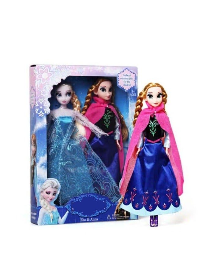 لافلي دمية إلسا وآنا من فيلم فروزن مع فستان فاخر وتفاصيل واقعية - ألعاب بنات مميزة لتنمية الخيال والإبداع - مناسبة كهدية للأطفال - Image 3