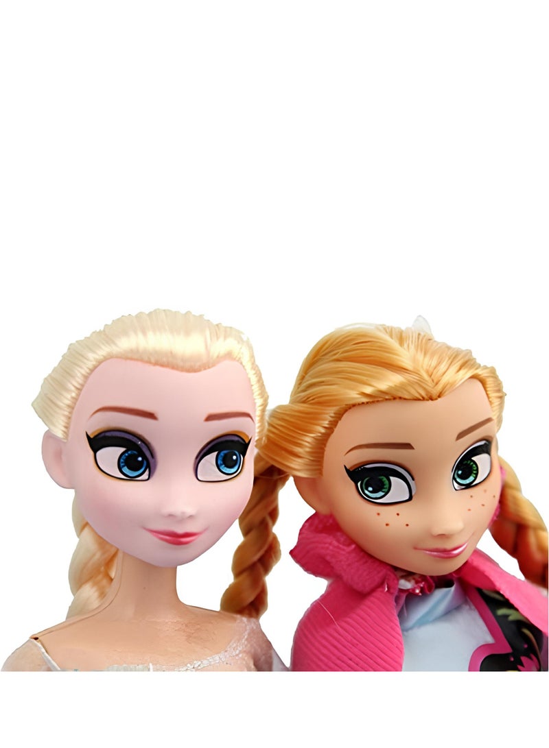 لافلي دمية إلسا وآنا من فيلم فروزن مع فستان فاخر وتفاصيل واقعية - ألعاب بنات مميزة لتنمية الخيال والإبداع - مناسبة كهدية للأطفال - Image 4