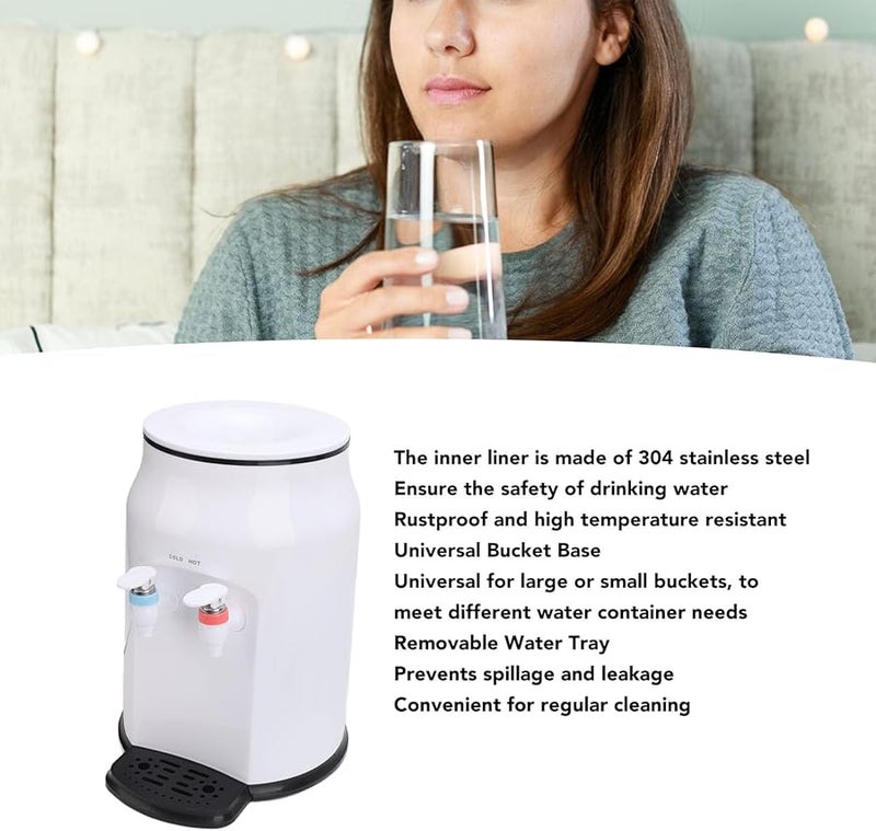 Desktop Top Loading Hot Cold Water Dispenser Electric Cooler For Home Office Dorm - Image 4