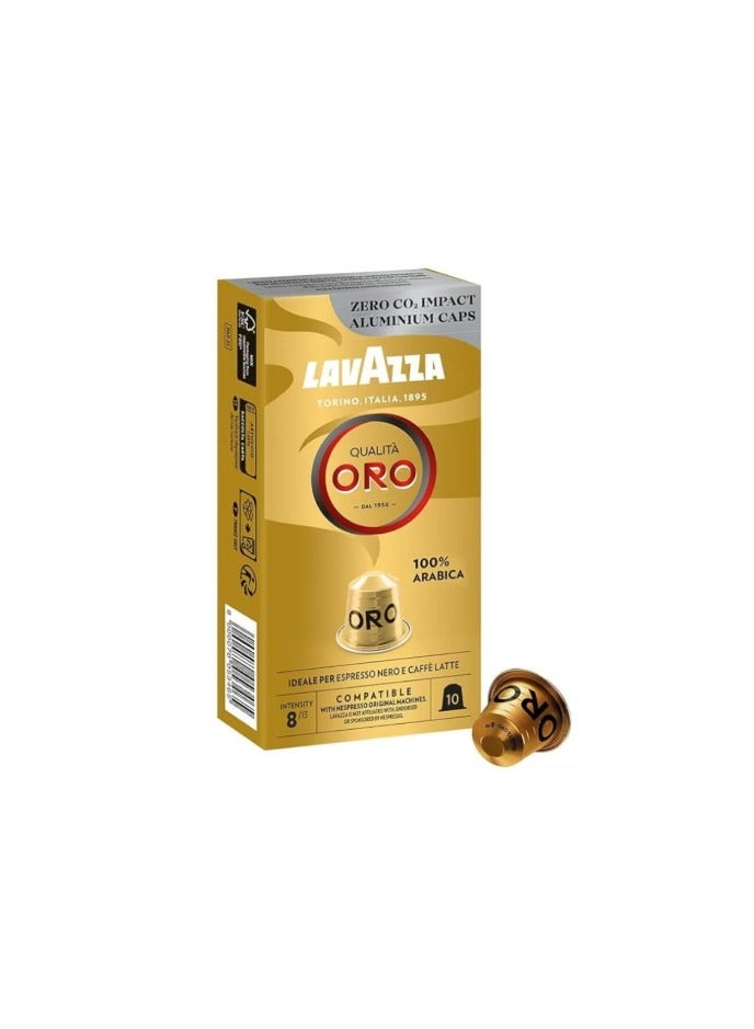 Lavazza Qualita Oro Compatible Capsules With Nespresso 10 Capsules - Image 2
