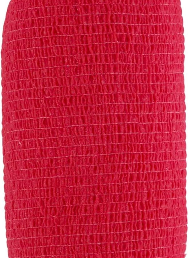 ضمادة مرنة ذاتية اللصق حمراء شريط رياضي رياضي دعم الإسعافات الأولية قماش قطني - Image 1