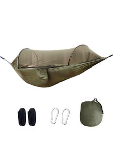 Beautiful New Outdoor Camping Anti-Rollover Nylon Hammock With Mosquito Net Single Double Automatic Quick-Opening Pole Mosquito Net Hammock  - Image 3