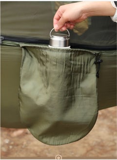 Beautiful New Outdoor Camping Anti-Rollover Nylon Hammock With Mosquito Net Single Double Automatic Quick-Opening Pole Mosquito Net Hammock  - Image 5
