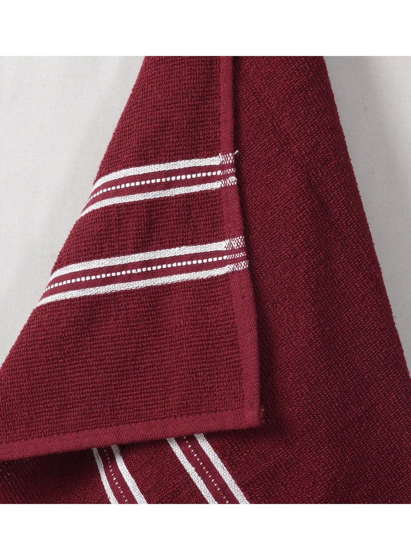 AURIO منشفة استحمام فاخرة 100% قطن فائقة النعومة – 68x135 سم منشفة جسم كبيرة ماصة مع حافة مزدوجة بيضاء أنيقة – مجموعة مارون الفاخرة للفنادق والمنتجعات - Image 4