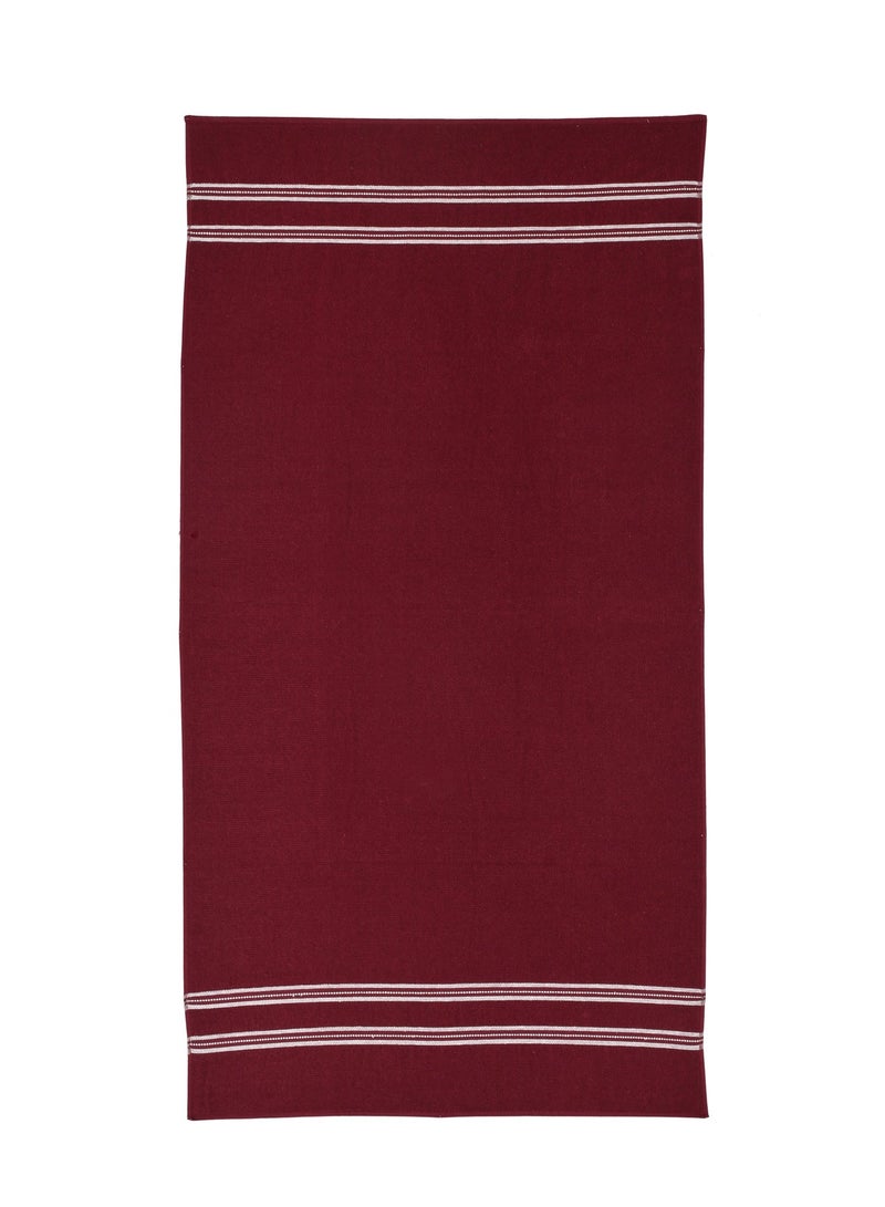 AURIO منشفة استحمام فاخرة 100% قطن فائقة النعومة – 68x135 سم منشفة جسم كبيرة ماصة مع حافة مزدوجة بيضاء أنيقة – مجموعة مارون الفاخرة للفنادق والمنتجعات - Image 3