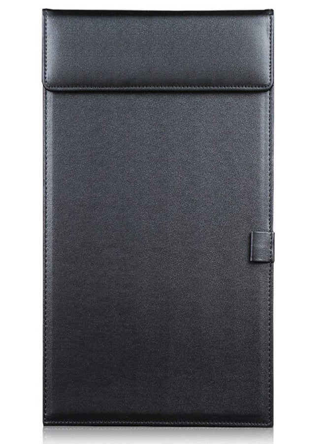 Amazinghind Writing pad for exam. Exam pad Made of PU Leather with Pen Holder Loop.Exam Board/pad for Writing for Your Business Meeting Conference. Size: A4 | Color: Black - Image 1