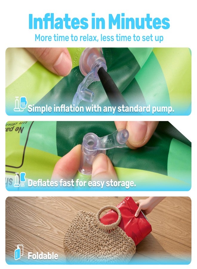 Sloosh مجموعة من 3 أحواض سباحة قابلة للنفخ للأطفال، مقاس 45 × 10 بوصة، بتصميمات البطيخ والأناناس والكعك، مثالية لإضفاء البهجة على الأطفال في المواسم المختلفة، مناسبة للاستخدام الداخلي والخارجي. - Image 4