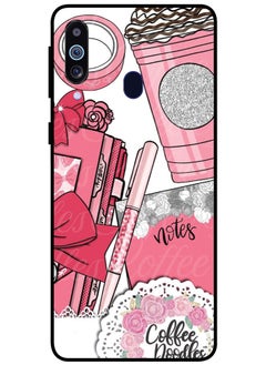 EYE CATCH Protective Case Cover For Samsung Galaxy M40 Smart Series Printed Protective Case Cover for Samsung Galaxy M40 Notes Coffee Doodles  - Image 1