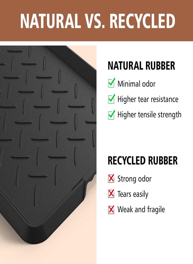 UltraLegend Heavy Duty Boot Tray Natural Rubber Shoe Mat Tray for Entryway with Shoes Brush Large Boot mat Tray Multi-Purpose for Indoor or Outdoor - Image 5