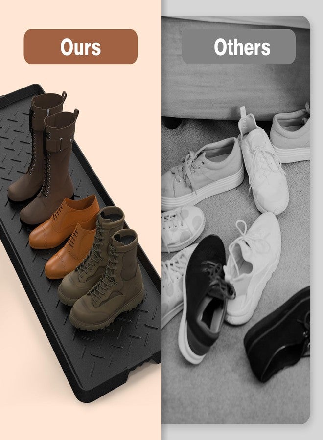 UltraLegend Heavy Duty Boot Tray Natural Rubber Shoe Mat Tray for Entryway with Shoes Brush Large Boot mat Tray Multi-Purpose for Indoor or Outdoor - Image 4