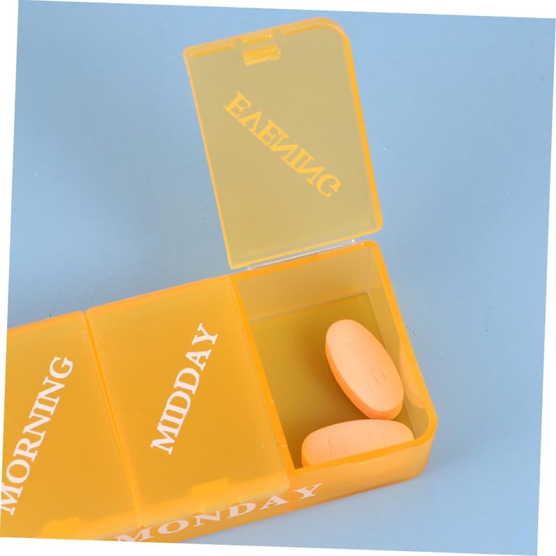 21-grids Pill Organizer Box Weekly Medicine Storage Container Plastic Green Portable Travel Pill Case for Daily Medication Management - Image 3