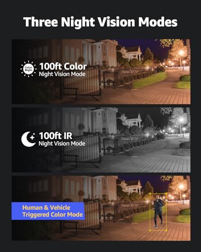 ANNKE 12MP PoE IP Camera Outdoor, Security Bullet Camera with Smart Dual Light for Home Surveillance, Human/Vehicle Detection, Color Night Vision, 2.8mm Wide Angle, Up to 512GB microSD Card, C1200 - Image 4