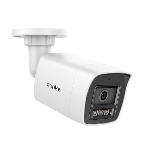 ANNKE 12MP PoE IP Camera Outdoor, Security Bullet Camera with Smart Dual Light for Home Surveillance, Human/Vehicle Detection, Color Night Vision, 2.8mm Wide Angle, Up to 512GB microSD Card, C1200 - Image 1