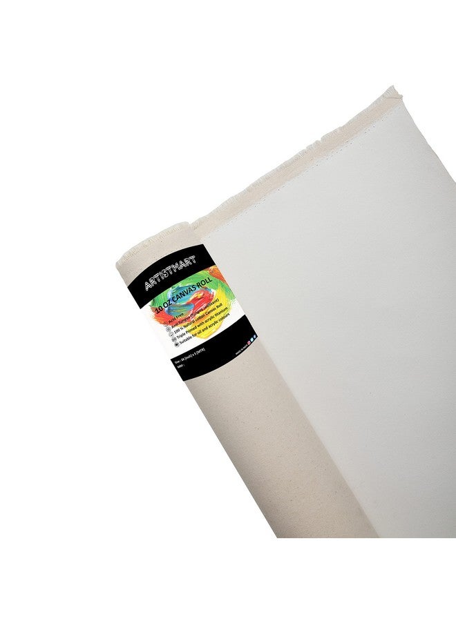 ARTISTMART Painting Drawing and Sketch Accessories Primed Painting Canvas Roll (24" x 5 MTR, 10 Oz. (White)) - Image 2