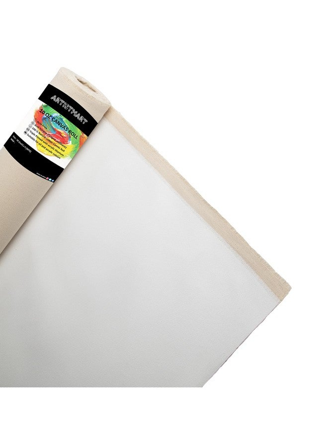 ARTISTMART Painting Drawing and Sketch Accessories Primed Painting Canvas Roll (24" x 5 MTR, 10 Oz. (White)) - Image 4