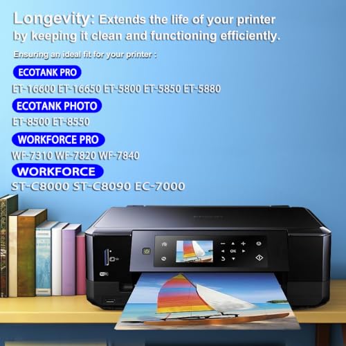 HLPRINT E-9345 Ink Maintenance for ET-5880 ET-8550 ET-8500 ET-5850 ET-5800 ET-16600 ET-16650 EC-C7000 Workforce Pro WF-7820 WF-7310 WF-7840 ST-C8000 ST-C8090 PXMB9 Ink Maintenance Tank Printers - Image 2