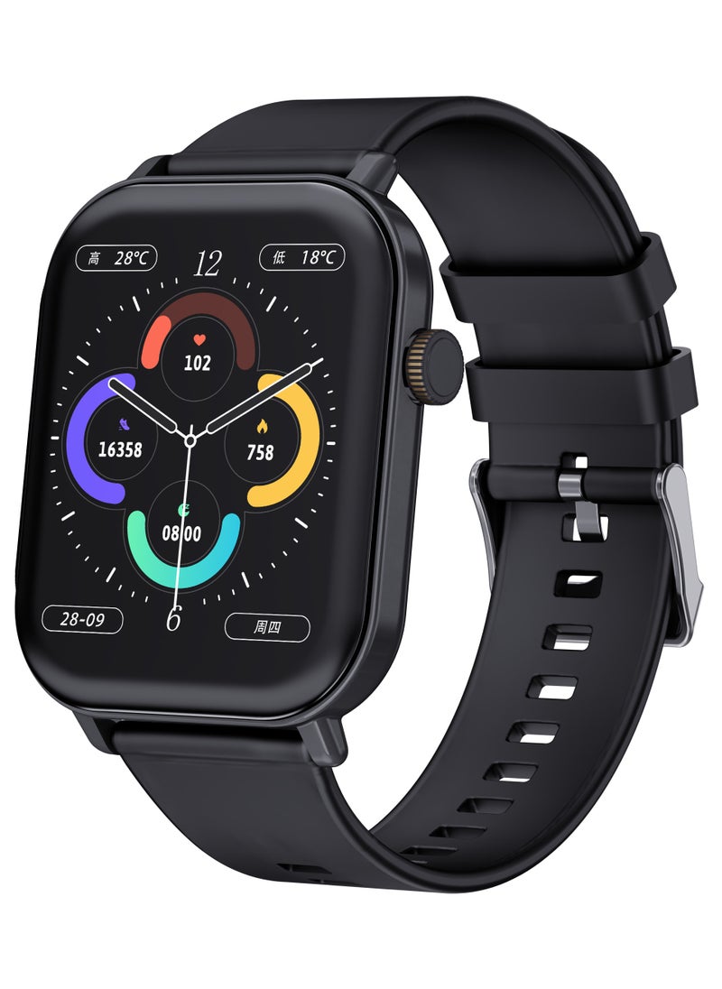 iOsuite - Due 2 Smart Watch with Bluetooth Call AMOLED 2.16" Screen Fitness Tracker with Heart Rate Sleep Monitor, IP68 Waterproof Activity Tracker for Android and IOS Phones - Image 1