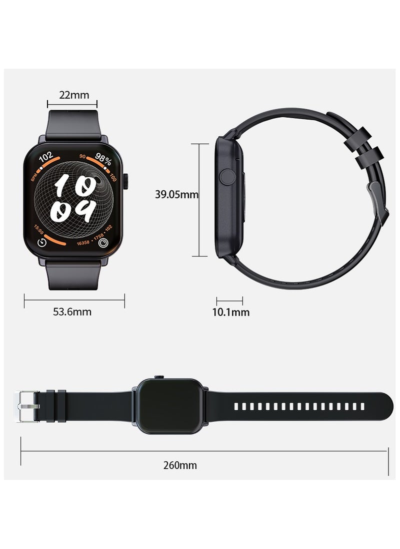 iOsuite - Due 2 Smart Watch with Bluetooth Call AMOLED 2.16" Screen Fitness Tracker with Heart Rate Sleep Monitor, IP68 Waterproof Activity Tracker for Android and IOS Phones - Image 1
