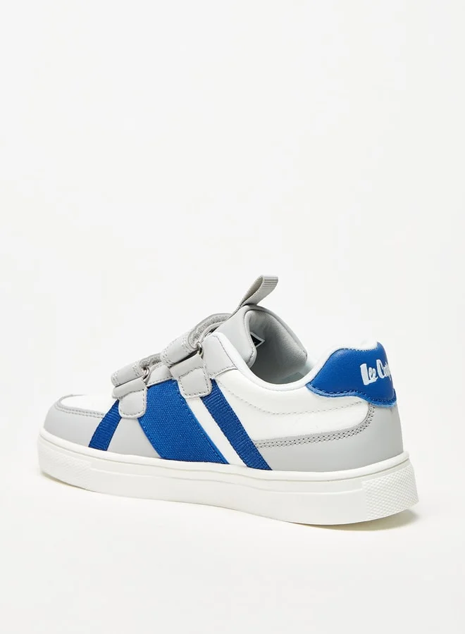 Lee Cooper Boys Printed Casual Sneakers With Hook And Loop Closure