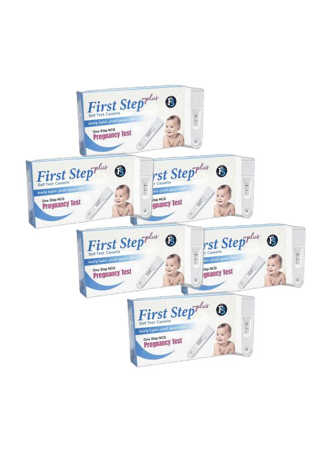 First Step حزمة x 6 اختبار الحمل HCG خطوة أولى - كاسيت خطوة واحدة - Image 1