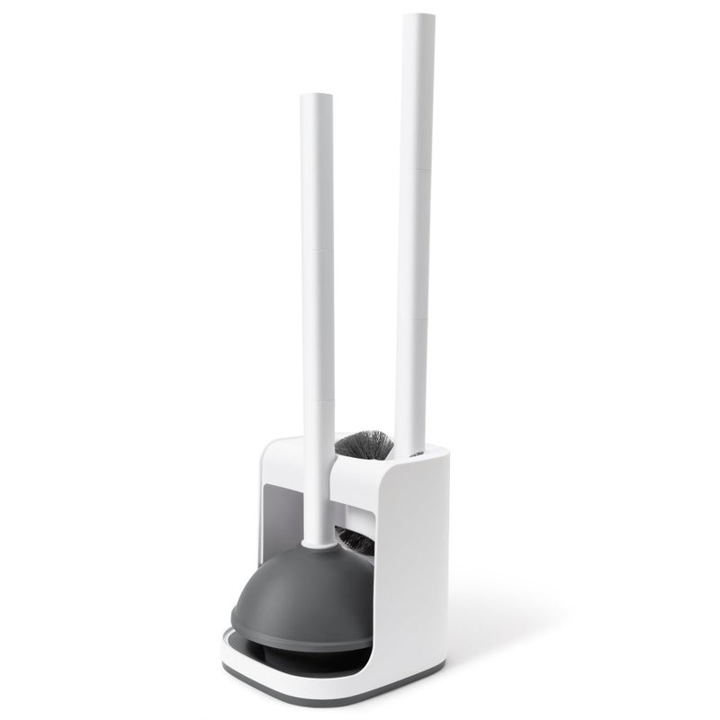 IVYROLL Toilet Brush and Plunger Set Hidden SShaped Toilet Brush Plunger Combo Perfect for Homes Apartments Bathrooms - Image 2