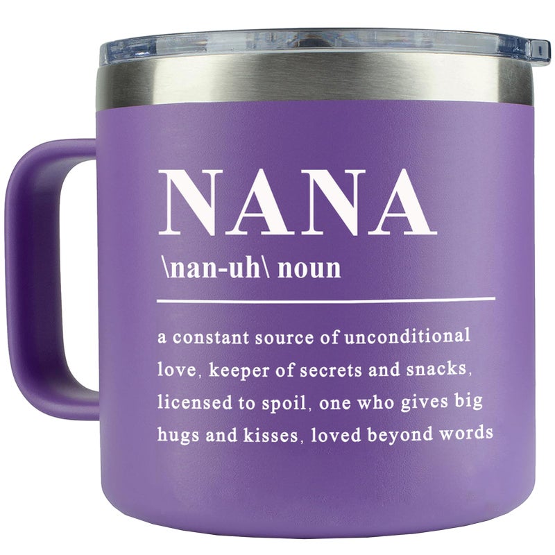 WECACYD Nana Gifts 14oz Nana Coffee Mug Perfect for Nanas from Granddaughter Grandson Grandkids for Birthday Mothers Day Christmas Gifts for Nanas Mug