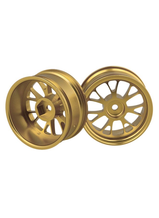 Mxfans Mxfans 4PCS RC Golden Al. Upgrade 50008Y Y-Shape Wheel Rim RC1:10 On-Road Car & Drift Car  - Image 3