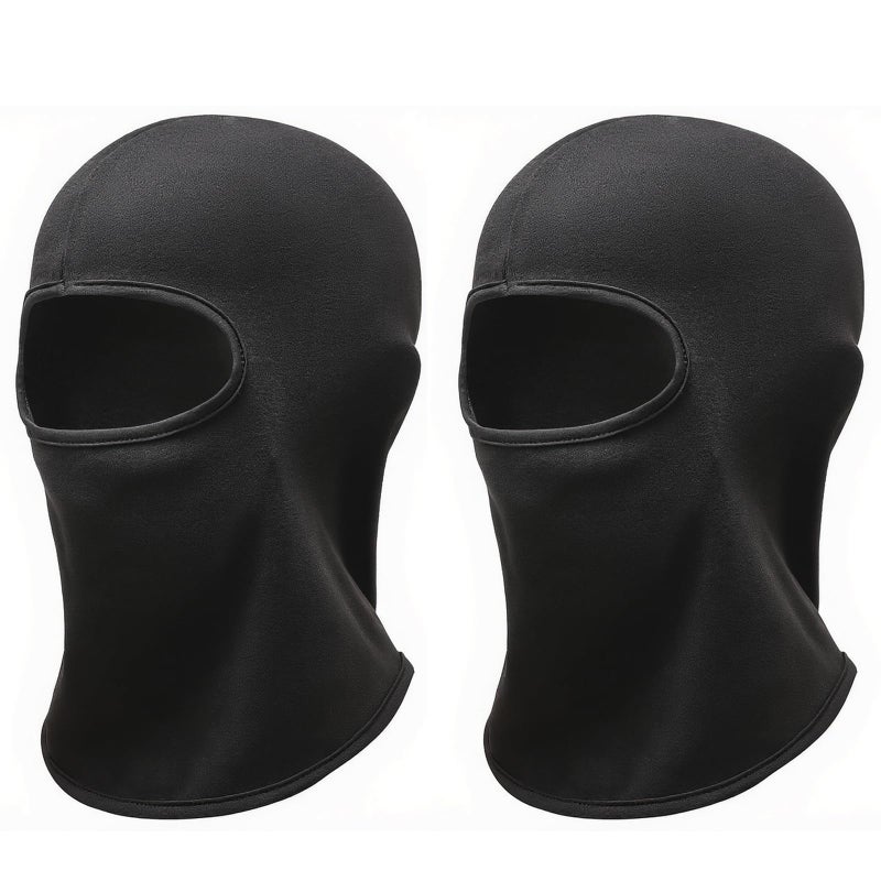 Outrip Kids Balaclava Ski Mask, Winter Windproof Fleece Full Face Mask for Boys Girls, Neck Warmers Ear Muffs Hats for Cold Weather (US, Age, 4 Years, 12 Years, 2 Pack(Black+Black)) - Image 1