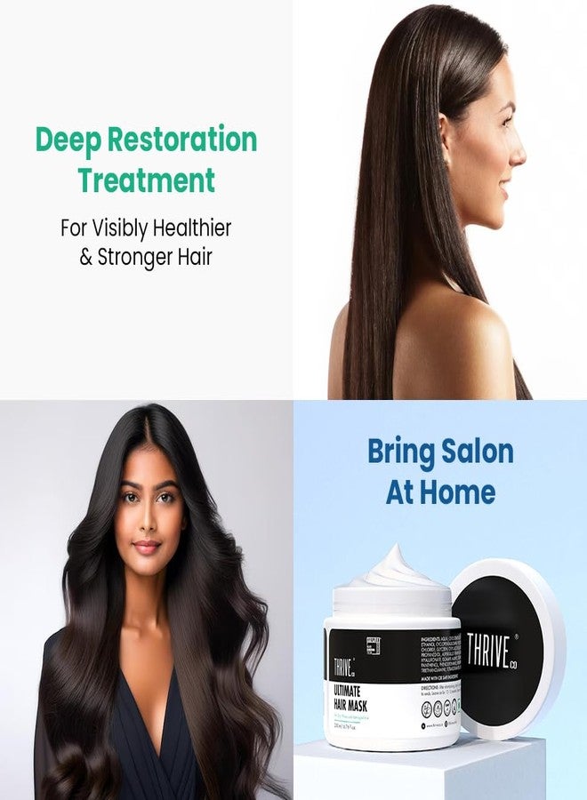 ThriveCo Ultimate Hair Mask With Hyaplex™| For Dry, Lifeless, Frizzy, and Damaged Hair | Smooths Frizz, Repairs Damage, Hydrates & Strengthens Hair | 200 ml - Image 3