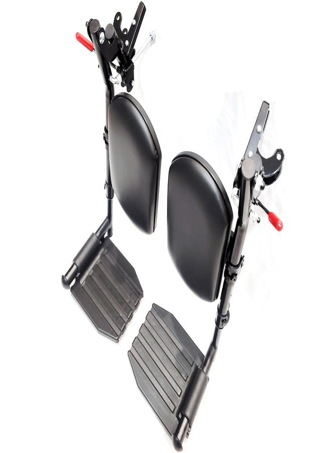 ForconMed Wheelchair elevating Leg Rest，Padded Leg Pads, rotatable footrests, Adjustable footrest Height, Tool-Free Installation, and Compatible with All Standard wheelchairs. - Image 4