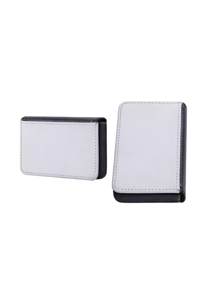 Kalon Zipper Black and White  Sublimation Wallet  Blank 3*4inch Coin Purse Women Wallet Bag  - Image 1