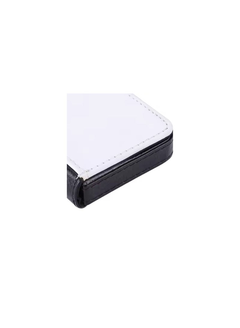 Kalon Zipper Black and White  Sublimation Wallet  Blank 3*4inch Coin Purse Women Wallet Bag  - Image 4