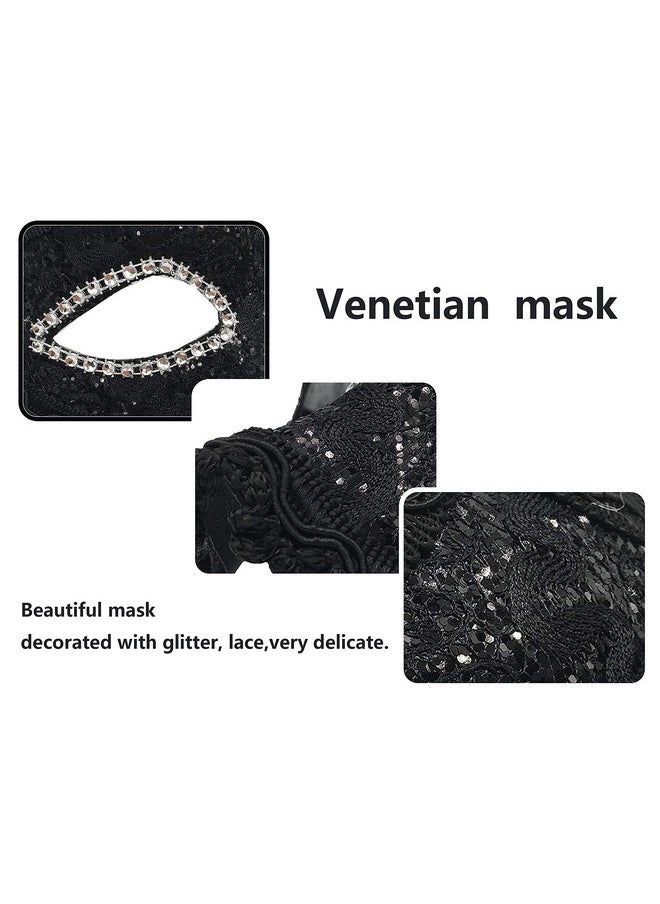 Geek-M Geek-M Masquerade Mask for Women Venetian Party Prom Ball Mask Pretty Masks for Halloween  - Image 2