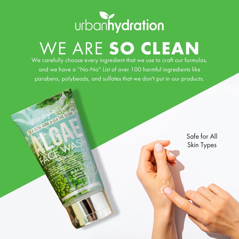 Urban Hydration Sea Acne Gone Algae Face Wash | Helps with Acne, Reduces Redness and Inflammation For All Skin Types | 4 Fl Ounces - Image 3