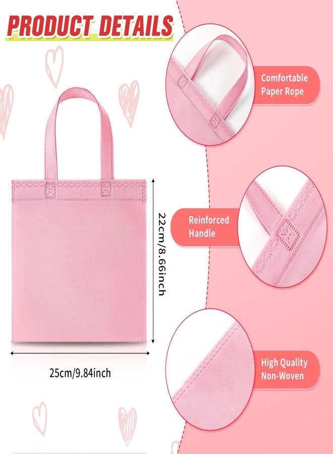 Sunnymove 18 Pcs Pastel Gift Bags Bulk with Handles, Small Non Woven Reusable Party Favor Bags, Treat Goodie Totes for Birthday, Baby Shower, Wedding, Bridal Shower, Graduation Supply - Image 2