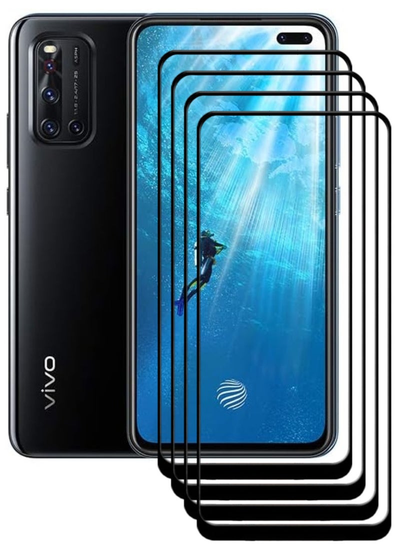 ACLIX 5 Pieces Antistatic ESD Dustproof Premium Quality High Definition Tempered Glass Screen Protector Designed For vivo V19 - Image 1