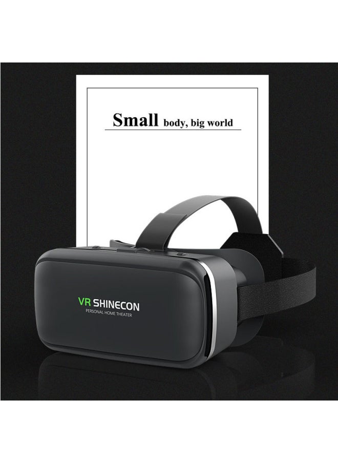 Generic Cross-mirror VR SHINECON VR Glasses Thousand Magic 6 Generation G04 3D Mobile Phone Virtual Reality Helmet Panoramic Spot-Color:Handle Y1-Black  - Image 2