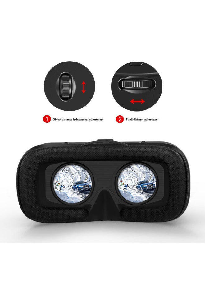 Generic Cross-mirror VR SHINECON VR Glasses Thousand Magic 6 Generation G04 3D Mobile Phone Virtual Reality Helmet Panoramic Spot-Color:Handle Y1-Black  - Image 3