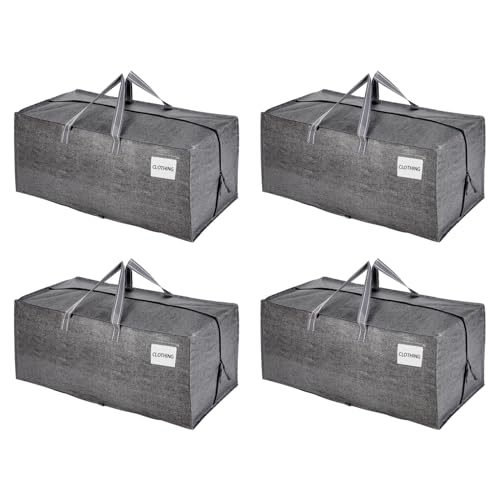 VENO 4 Pack Heavy Duty Moving Bags with Backpack Straps, Zippers & Handles, Extra Large Packing Bags for College Dorm Essentials, Moving Supplies Alternative to Cardboard Moving Boxes - Image 1