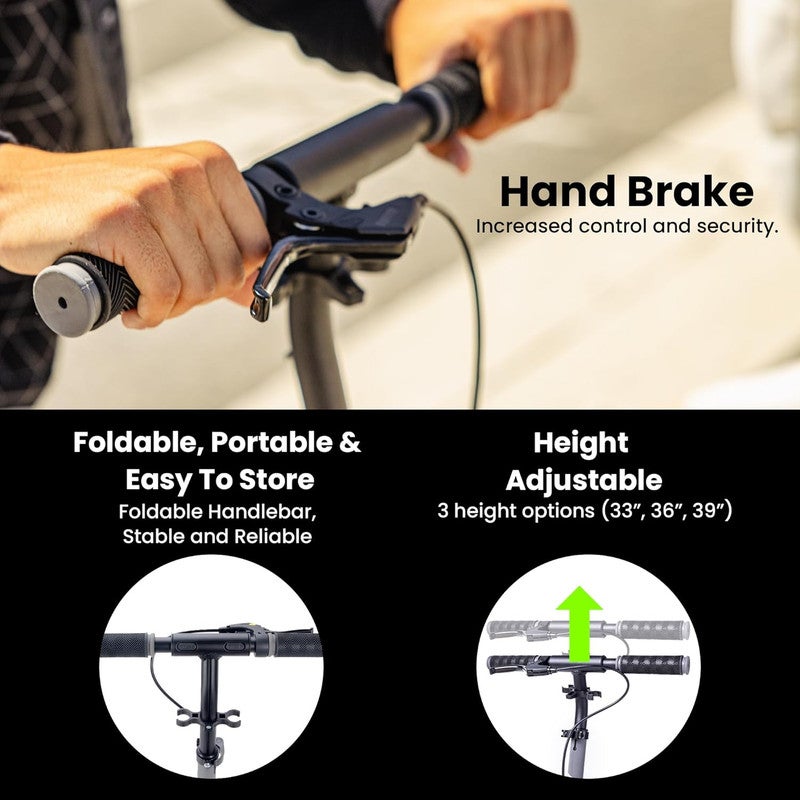 إيرو سكوتر Aero Mobility القابل للطي A200 - رمادي - Image 3